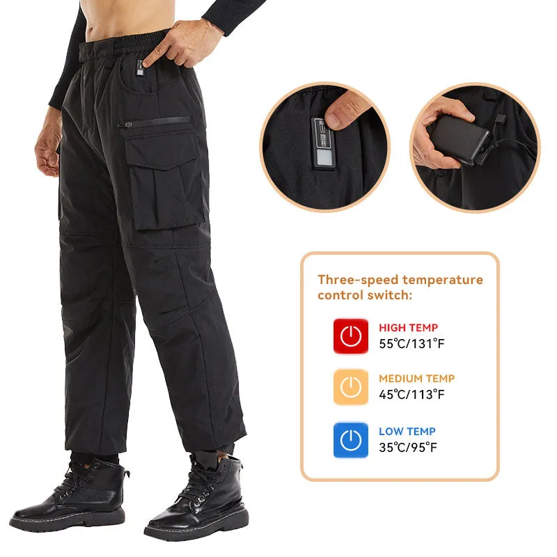 18-Zone Winter Electric Heating Warm Pants For Men Women
