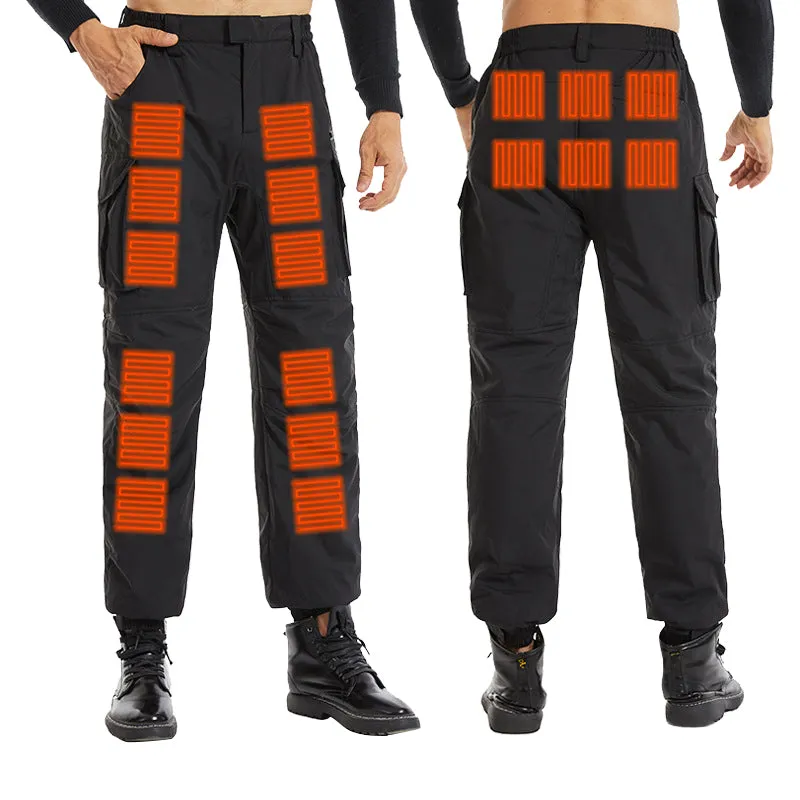 18-Zone Winter Electric Heating Warm Pants For Men Women