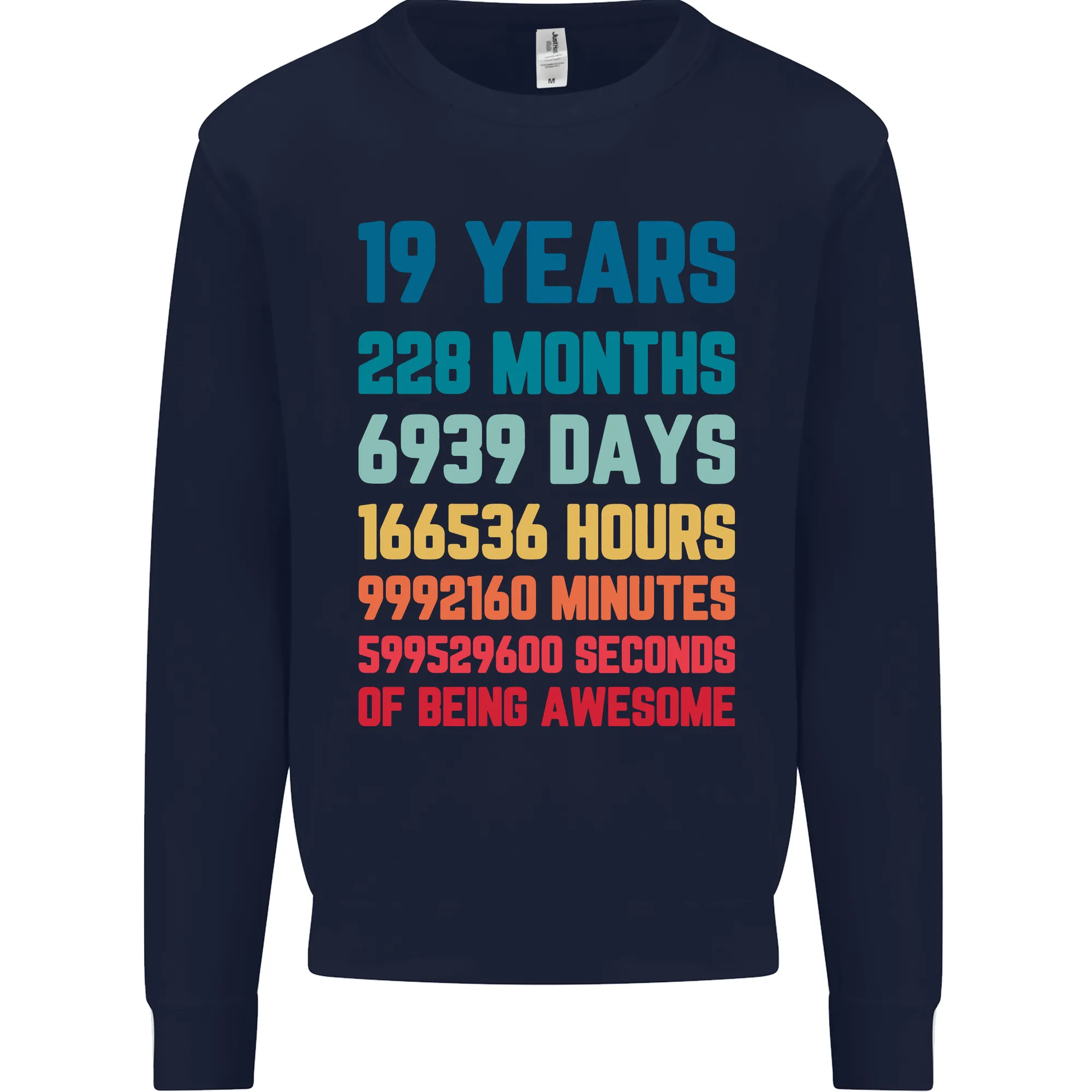 19th Birthday 19 Year Old Men's Birthday Celebration Sweatshirt Jumper