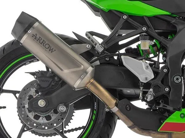 71963PK Arrow Indy Race EVO Titanium Exhaust Silencer w/ CF end cap | Kawasaki ZX-4RR 2023- 2025