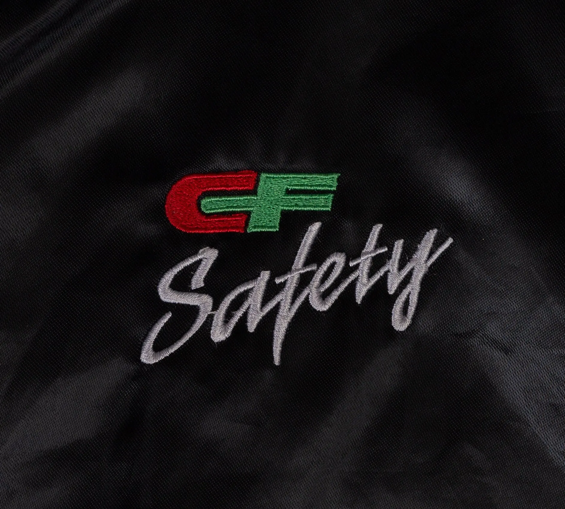 80s Safety Trucking Satin Varsity Jacket - Men's XL