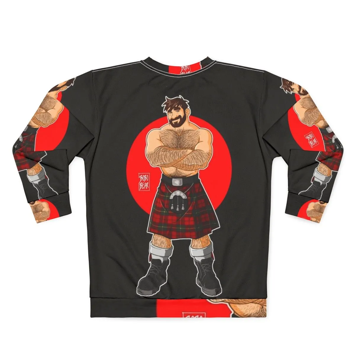 Adam Likes Kilts Shirtless Sweatshirt | Gay Pride Apparel