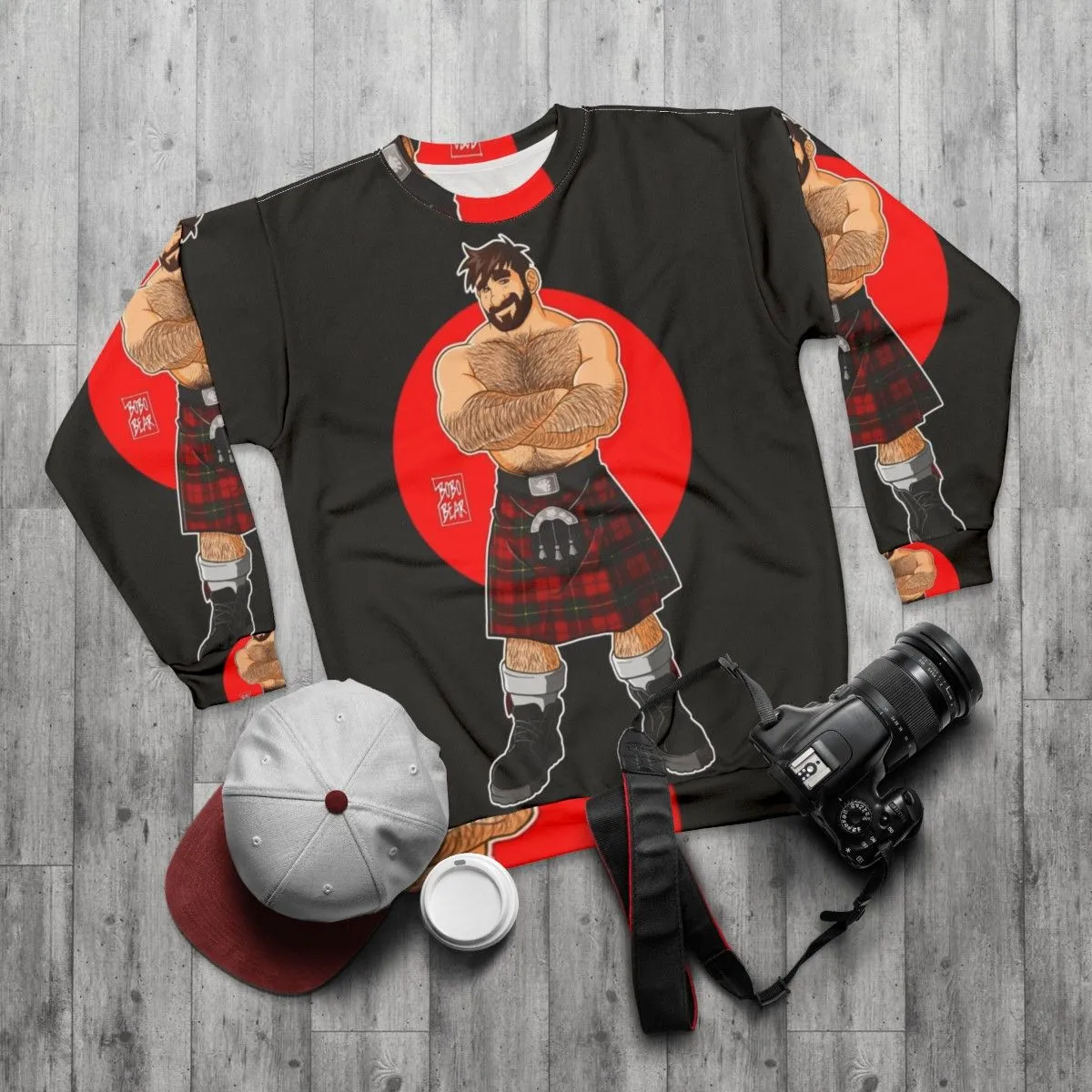 Adam Likes Kilts Shirtless Sweatshirt | Gay Pride Apparel