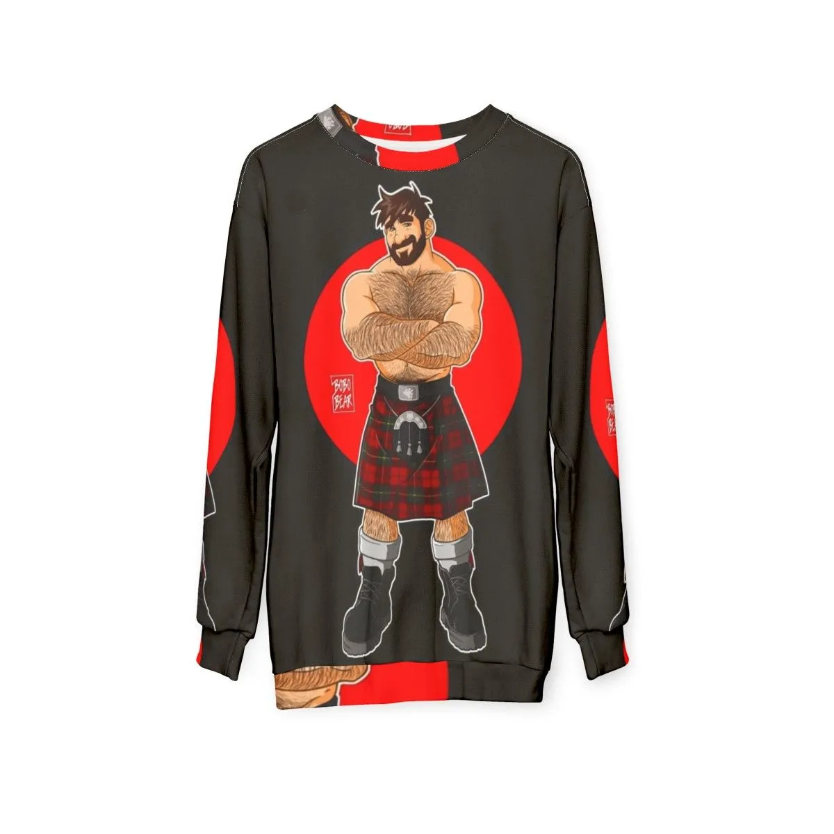 Adam Likes Kilts Shirtless Sweatshirt | Gay Pride Apparel