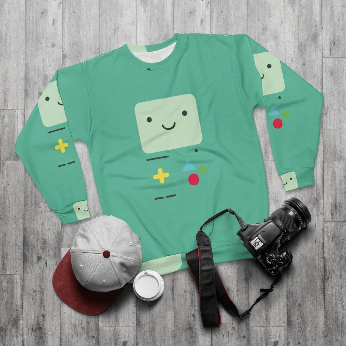 Adventure Time BMO Sweatshirt - Cartoon Network Inspired Apparel