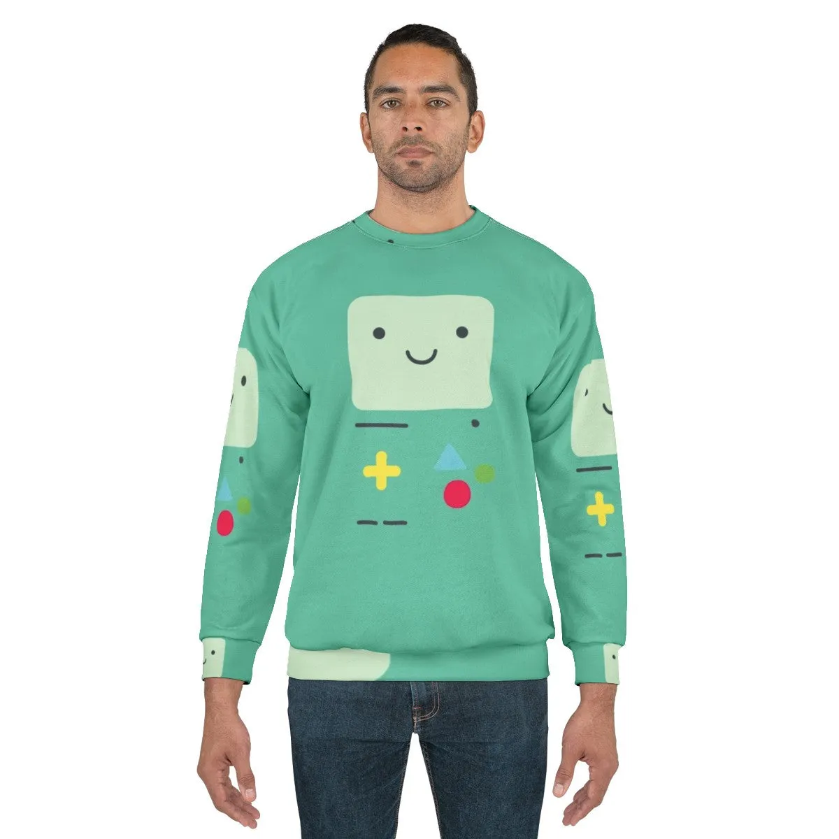 Adventure Time BMO Sweatshirt - Cartoon Network Inspired Apparel
