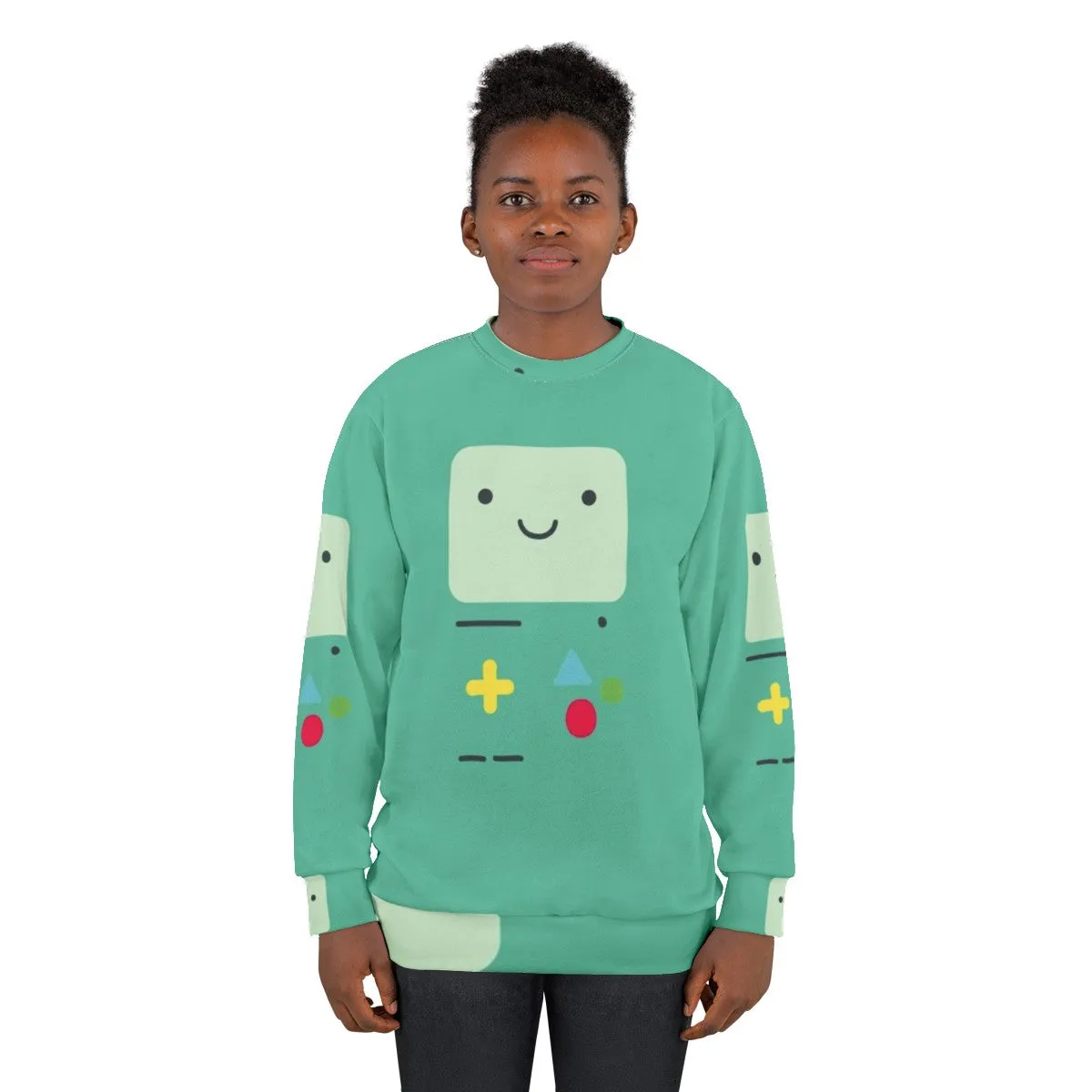 Adventure Time BMO Sweatshirt - Cartoon Network Inspired Apparel