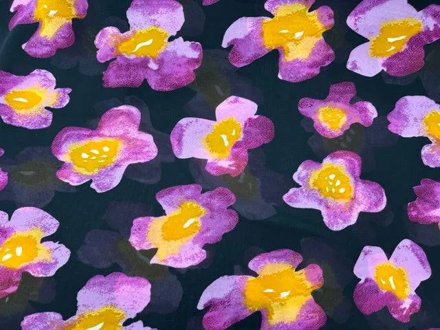 African Floral - Printed Chiffon Fabric