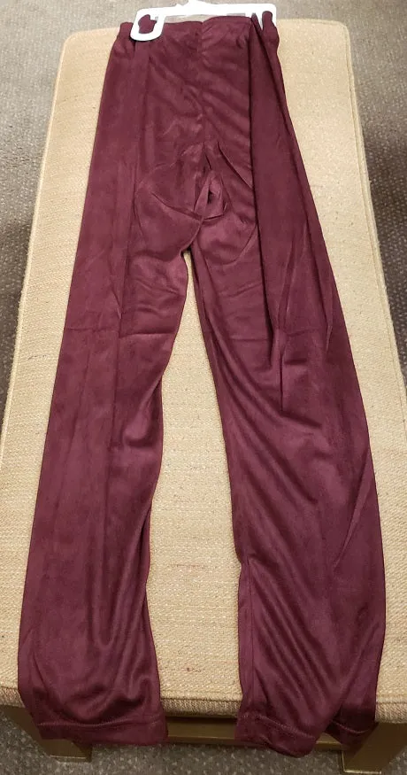 Alexis -- Women's Poly Fashion Leggings -- Burgundy