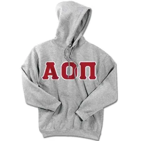 Alpha Omicron Pi Standards Hooded Sweatshirt - G185 - TWILL