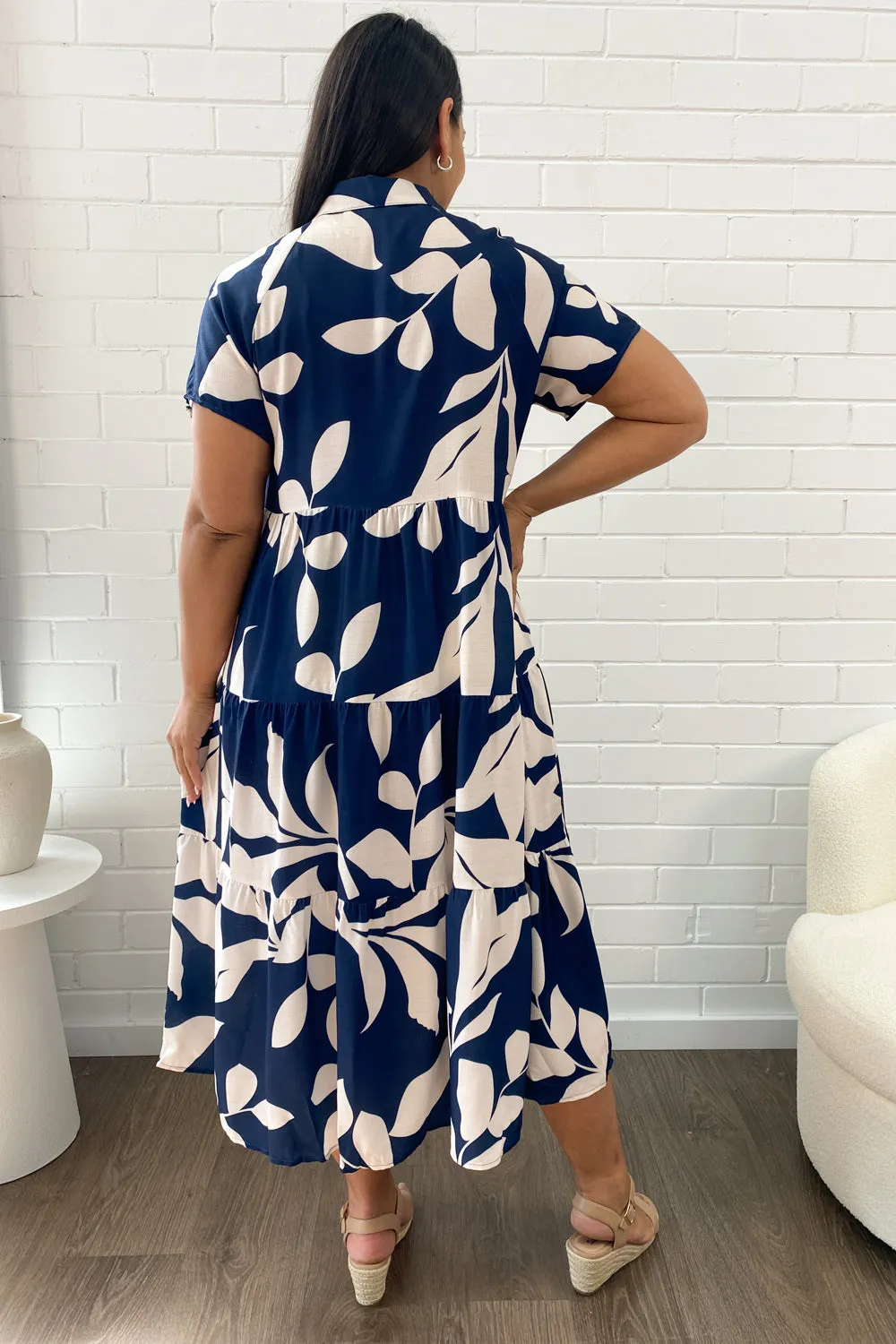 Alyssa Midi Print Dress
