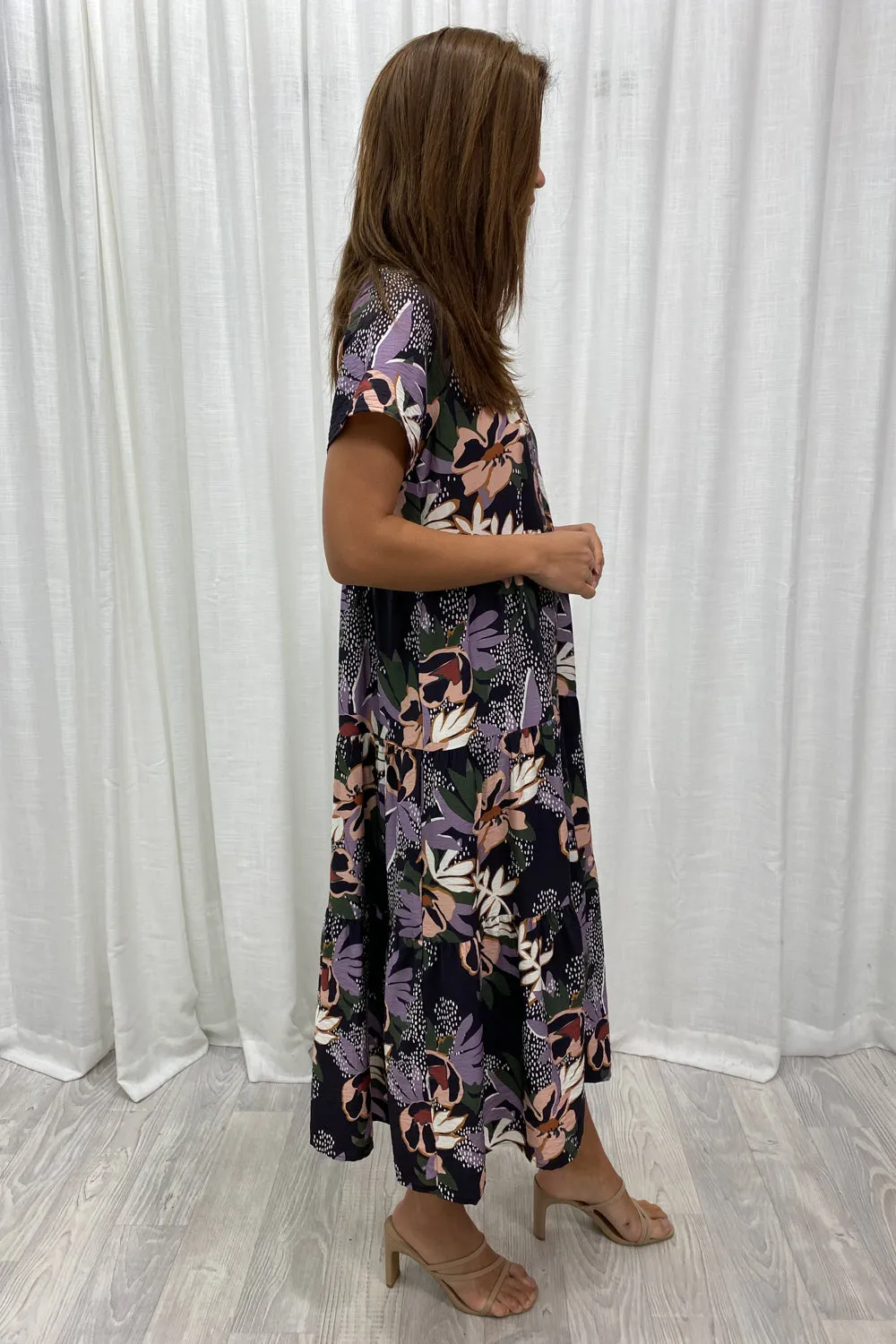 Alyssa Midi Print Dress