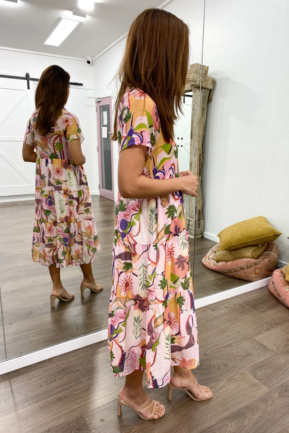 Alyssa Midi Print Dress