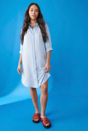 Aurelia Dress in Pale Blue