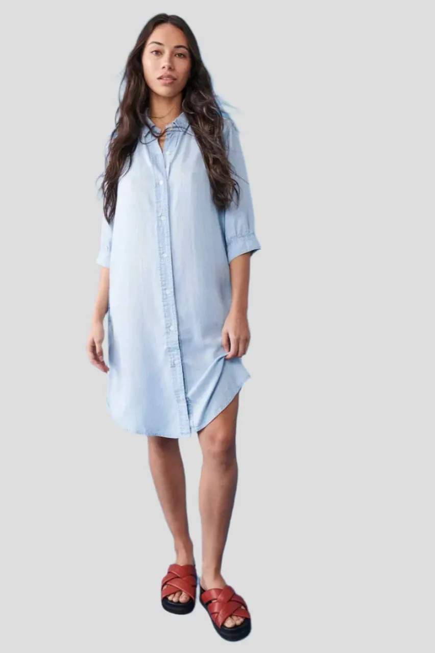 Aurelia Dress in Pale Blue