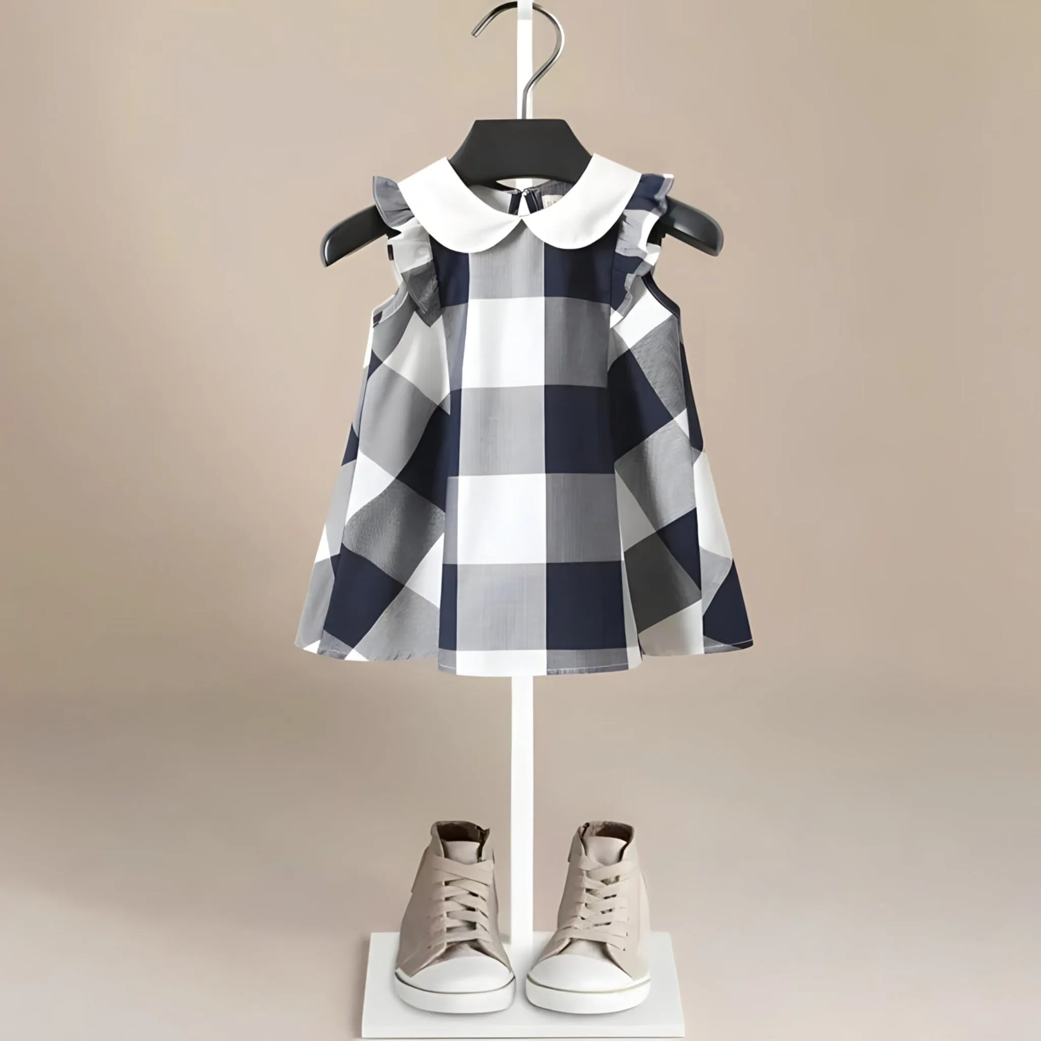 Aurora Retro Cotton Dress for Girls 1-7 Years
