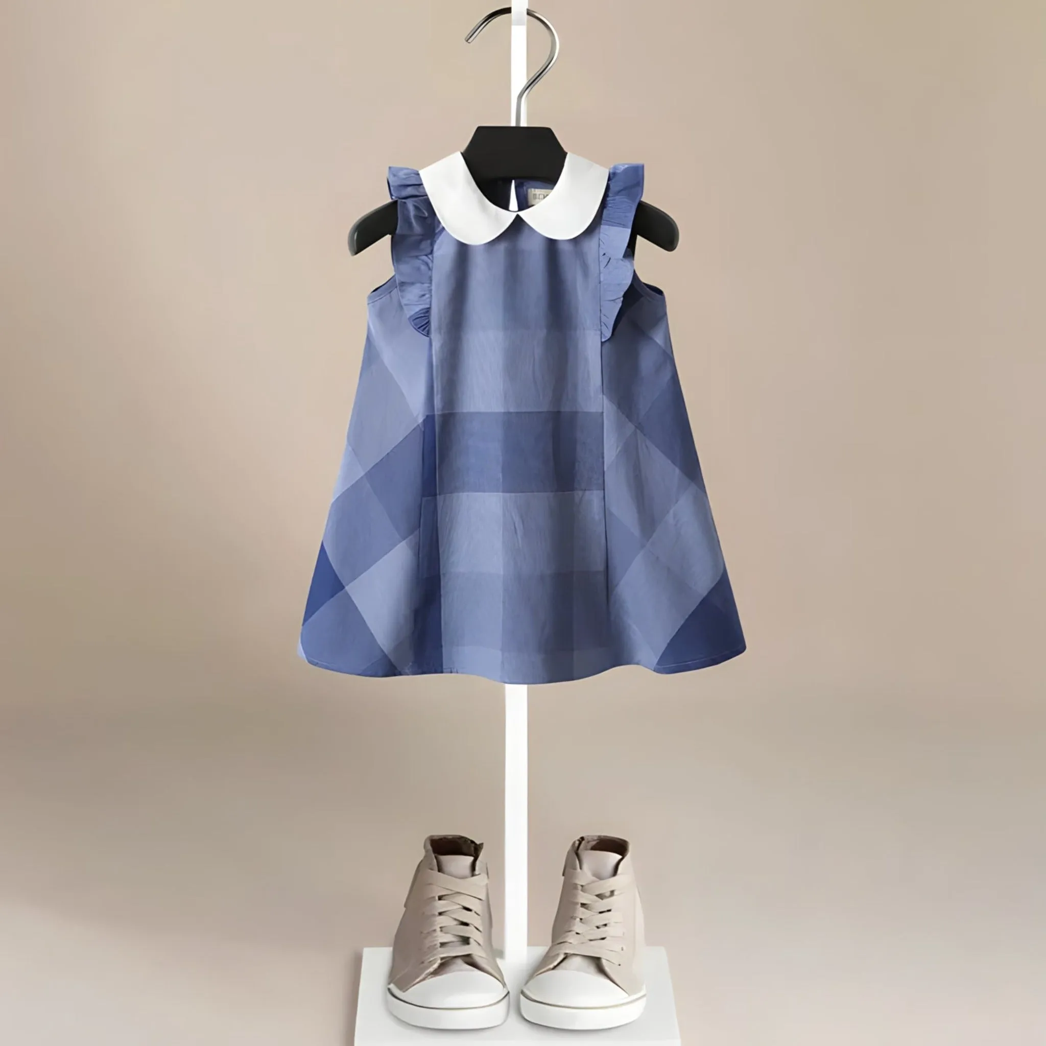 Aurora Retro Cotton Dress for Girls 1-7 Years