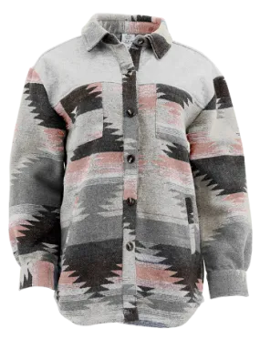 Aztec Jackets - Pink/Grey