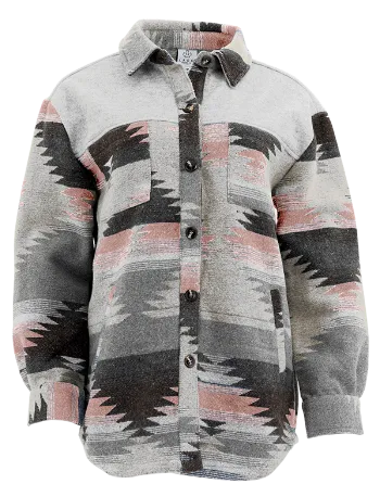 Aztec Jackets - Pink/Grey
