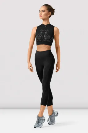 Bloch Adult 7/8 Panelled Leggings P9338