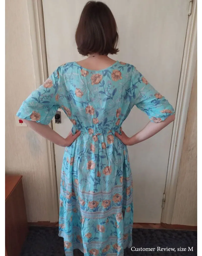 Boho Maxi Dress, Sundress, Lily-Rose in Pink