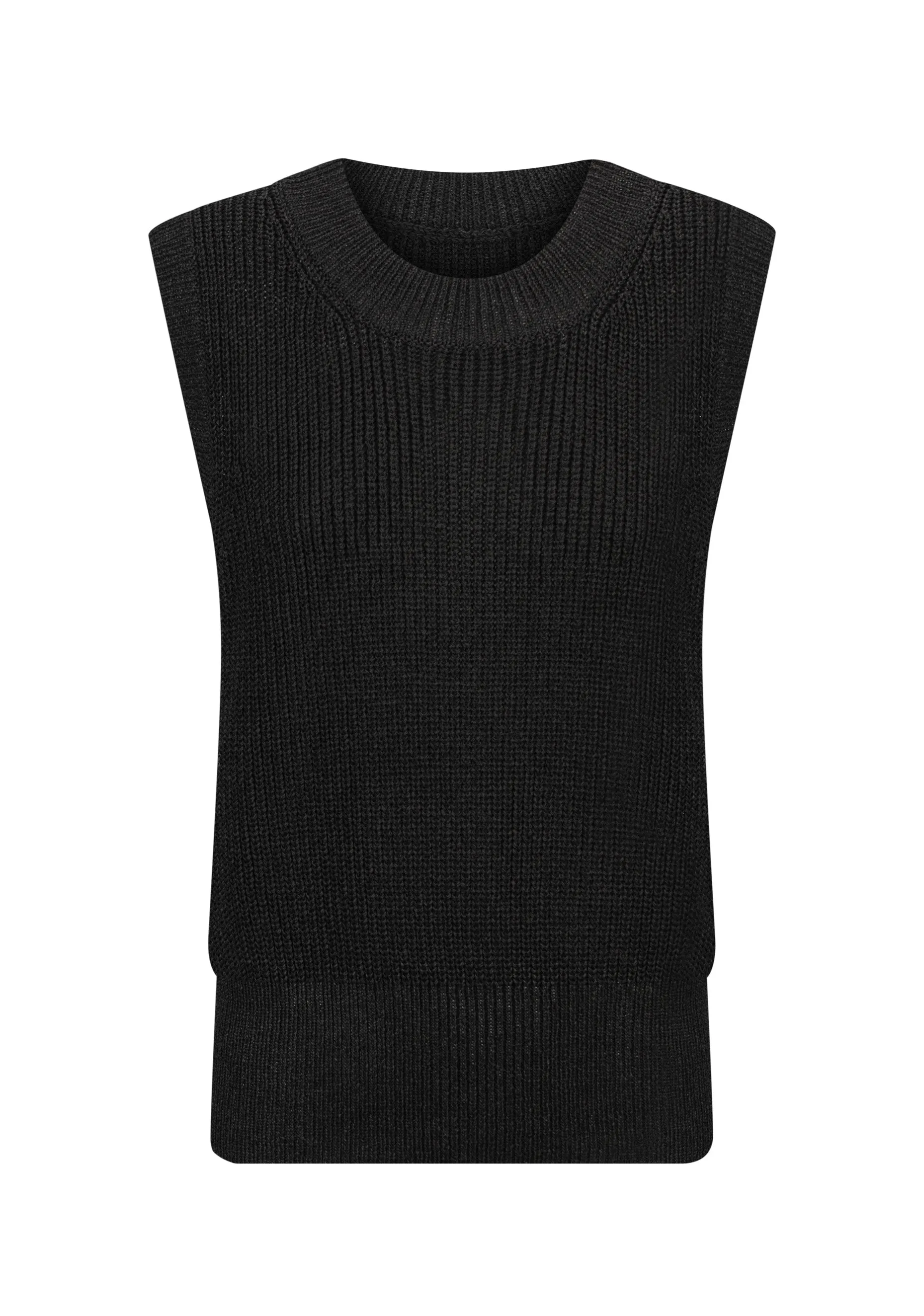 Byron Knit Vest_Black