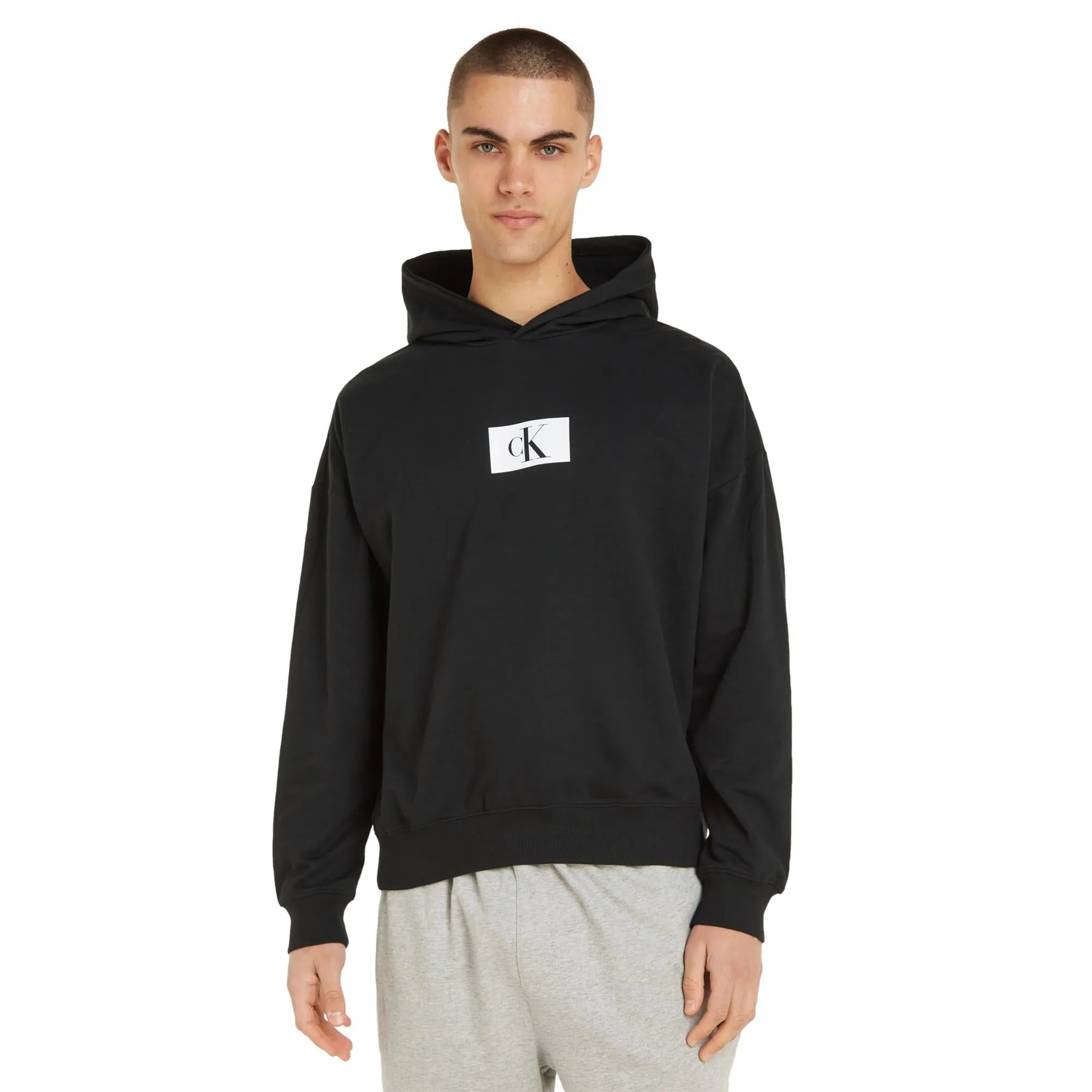 Calvin Klein CK 96 Terry Lounge Long Sleeve Hoodie - Black