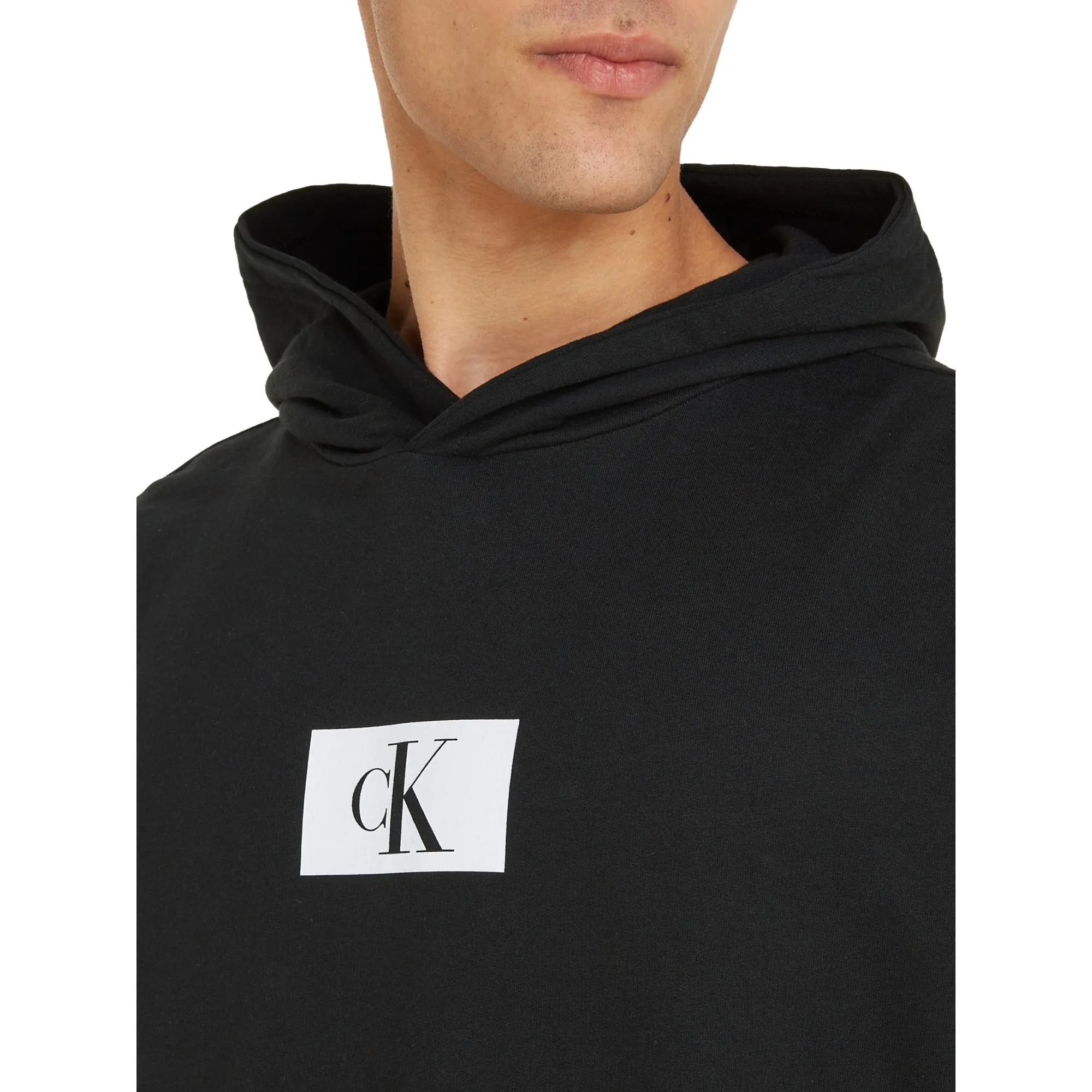 Calvin Klein CK 96 Terry Lounge Long Sleeve Hoodie - Black