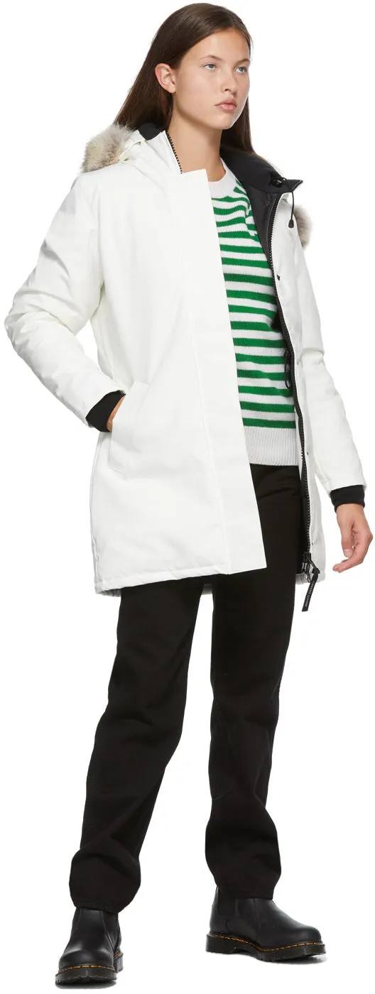 Canada Goose White Down Victoria Parka