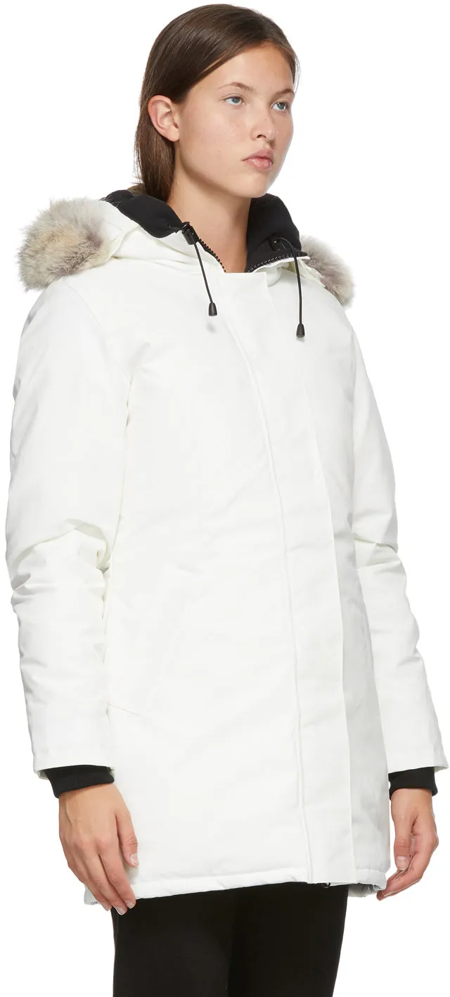 Canada Goose White Down Victoria Parka