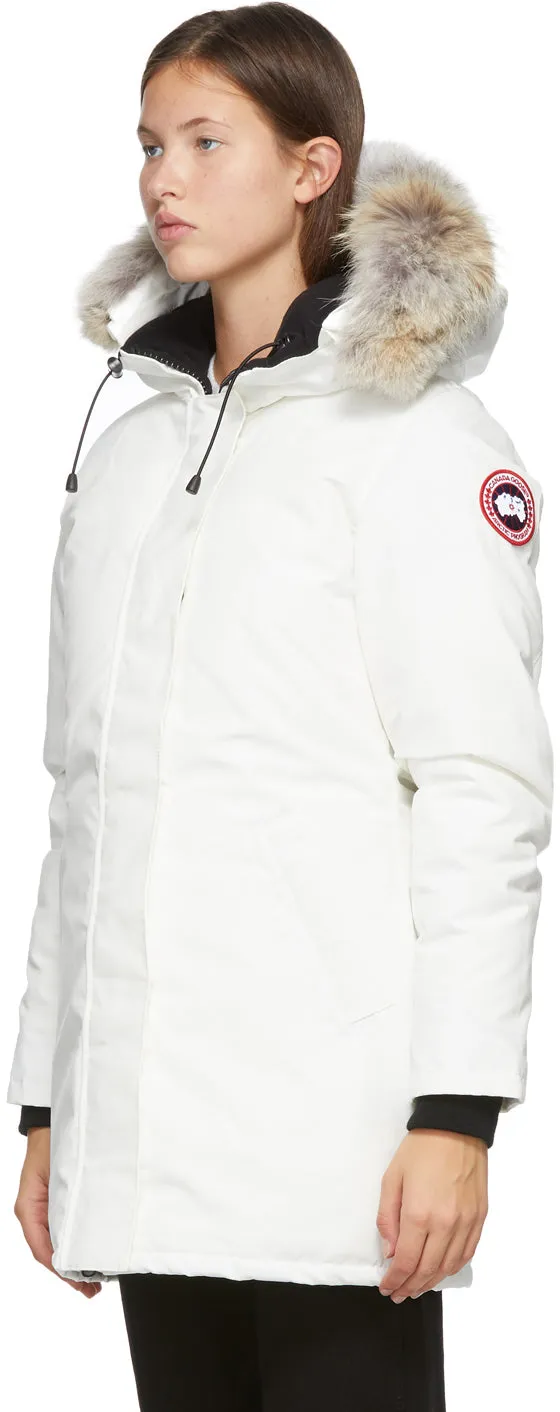 Canada Goose White Down Victoria Parka