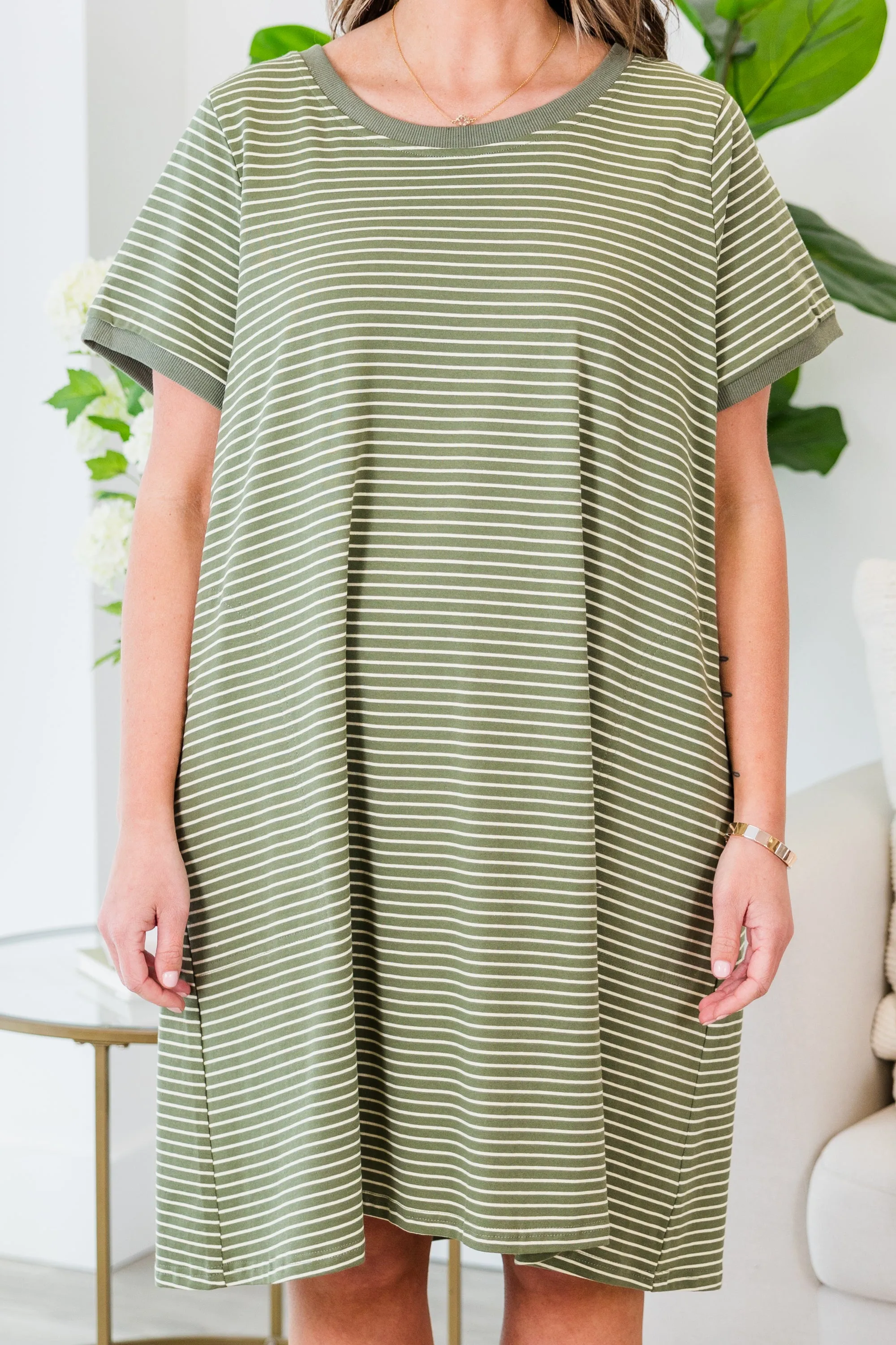 Can't Be Real Dress, Olive