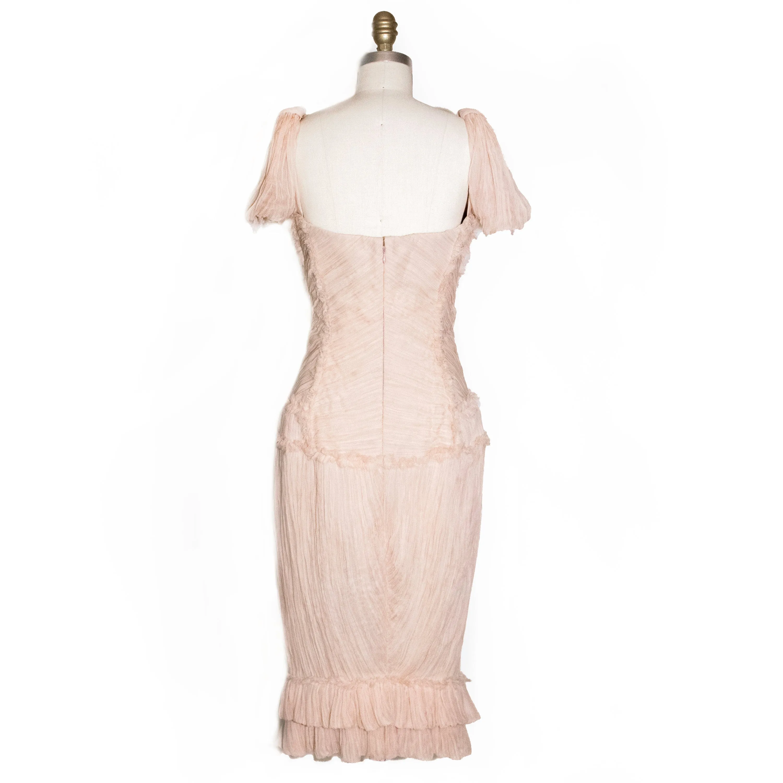 Chiffon Ruched Corset Dress