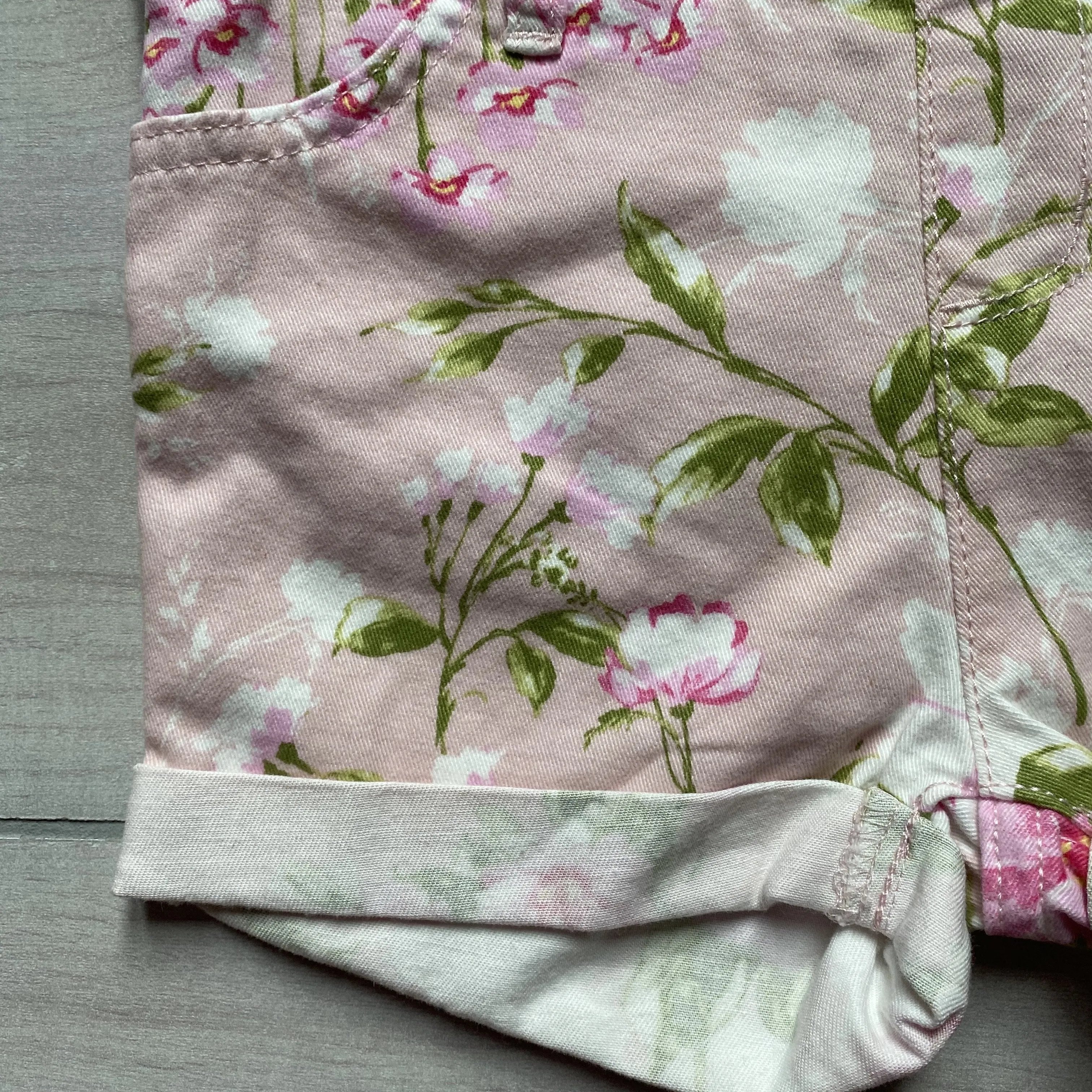 Children's Place Pink Floral Overall