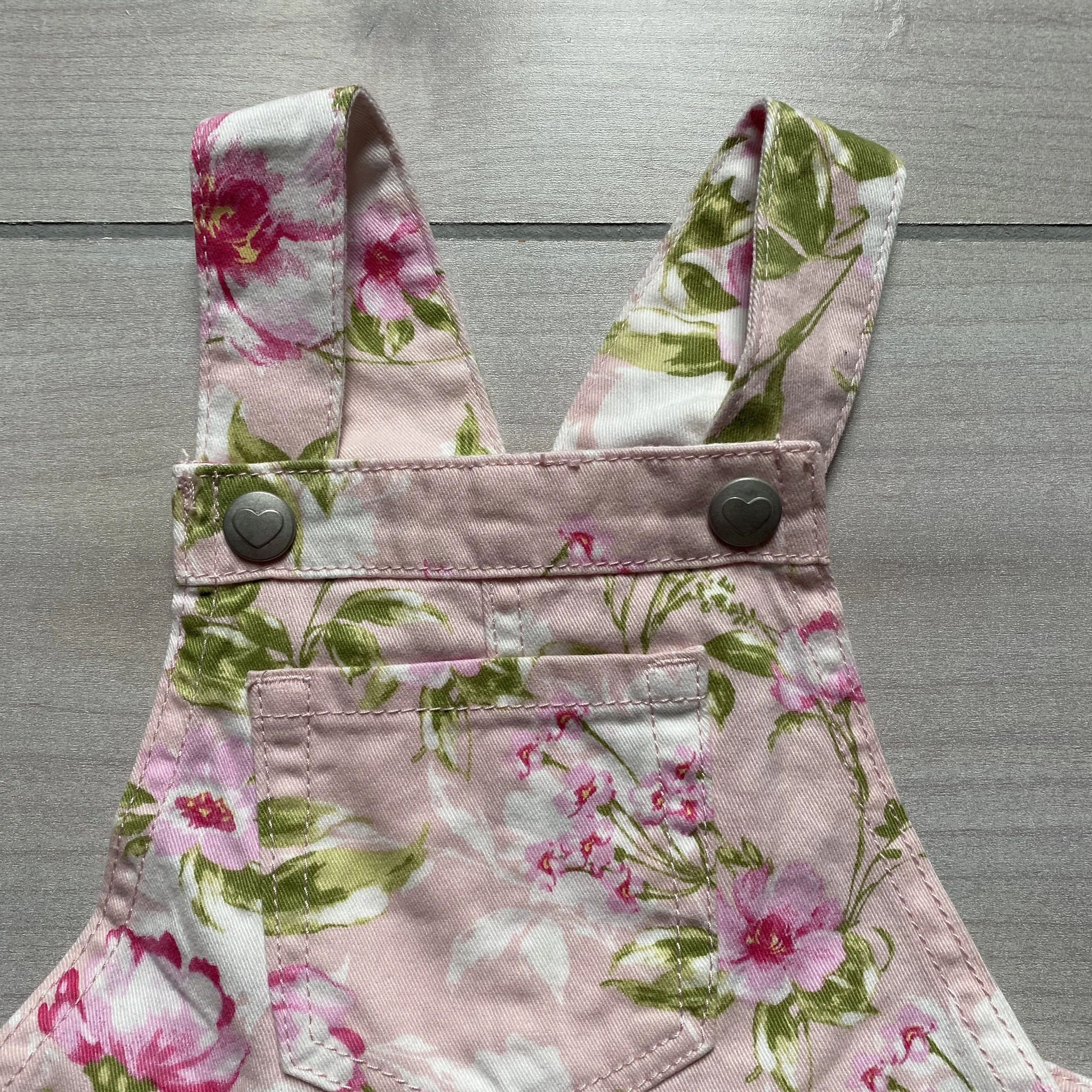 Children's Place Pink Floral Overall