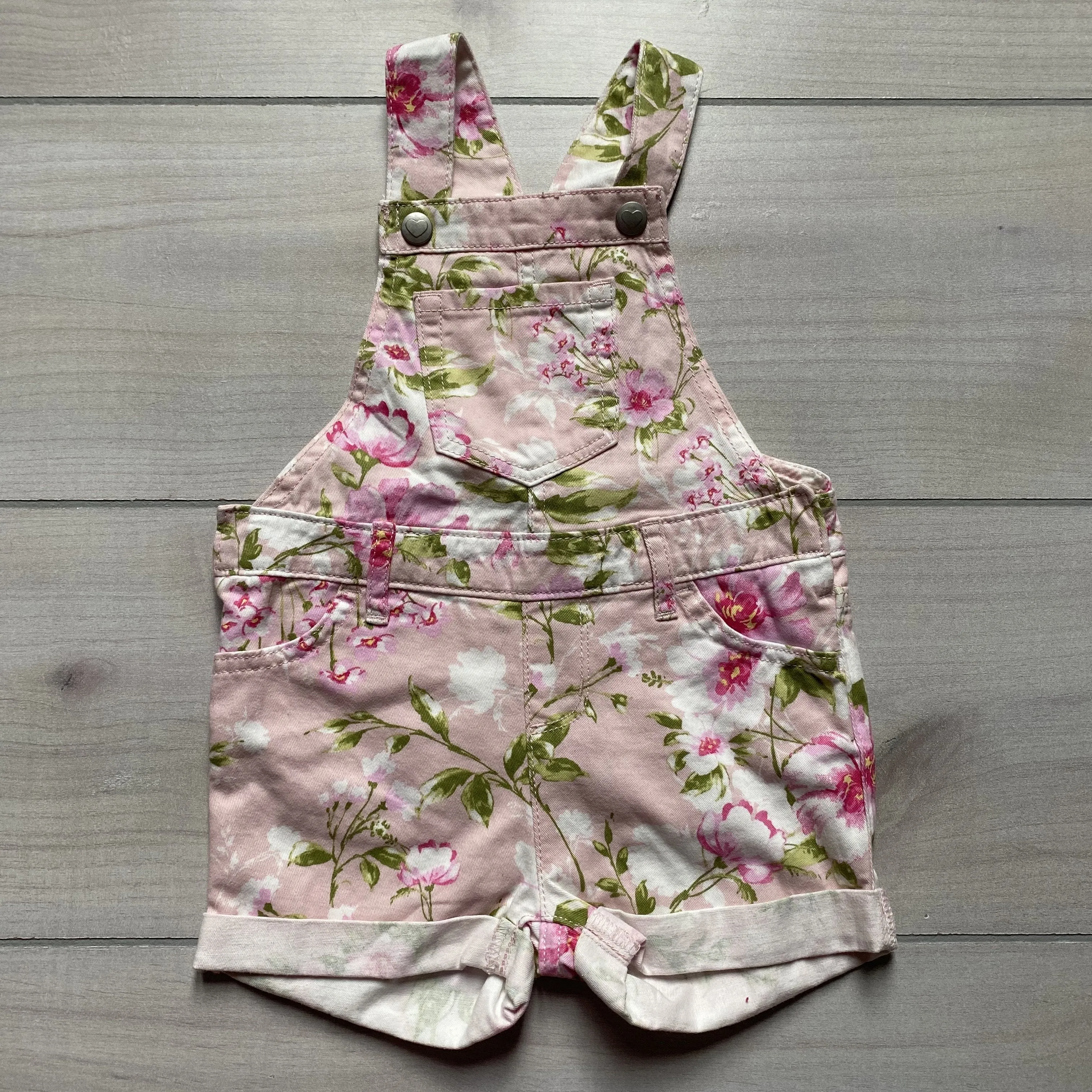 Children's Place Pink Floral Overall