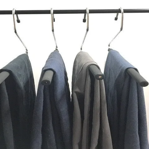 Chrome Pant Hanger - Set of 5 (Black)