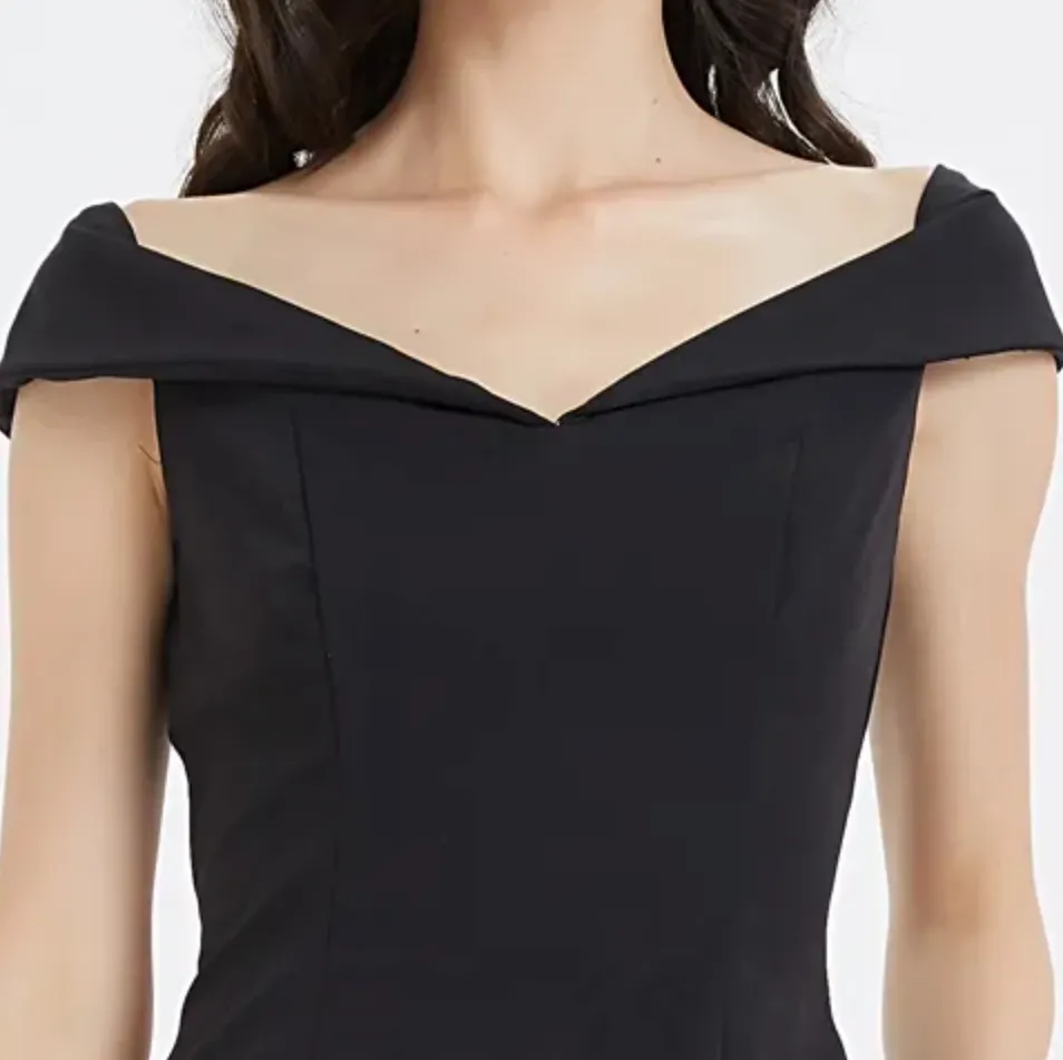 Classic Off The Shoulder Split Long Bridesmaid Dress