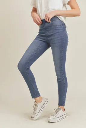 CLEAN JEAN DENIM PULL ON LEGGINGS