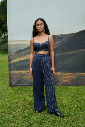 Cobalt Flared Pants