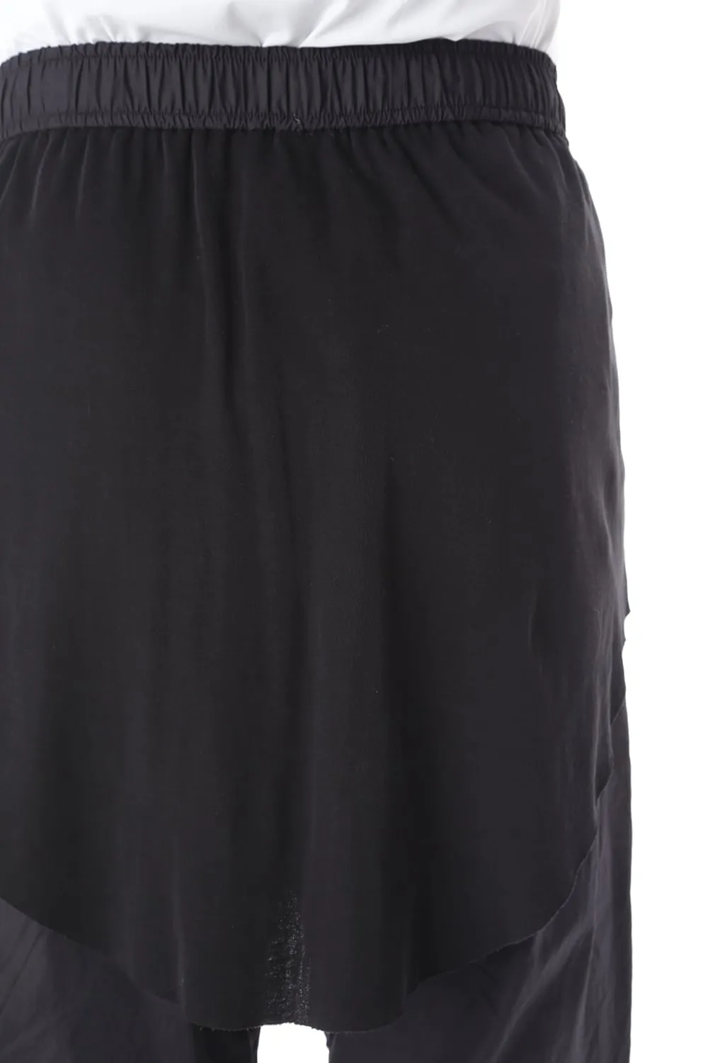 CURVED LEG SKIRT PANTS