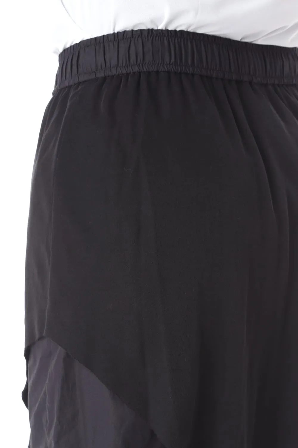 CURVED LEG SKIRT PANTS