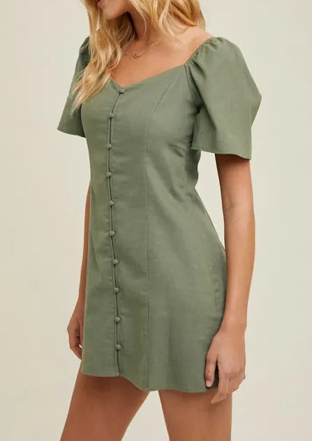 Dasha Bell Sleeve Mini Dress