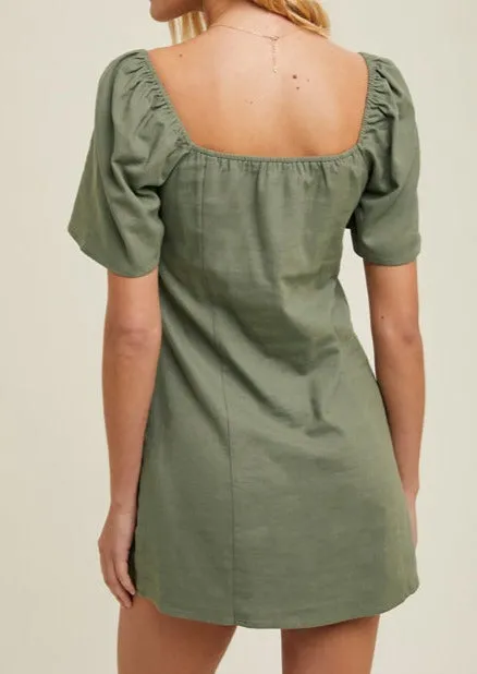 Dasha Bell Sleeve Mini Dress