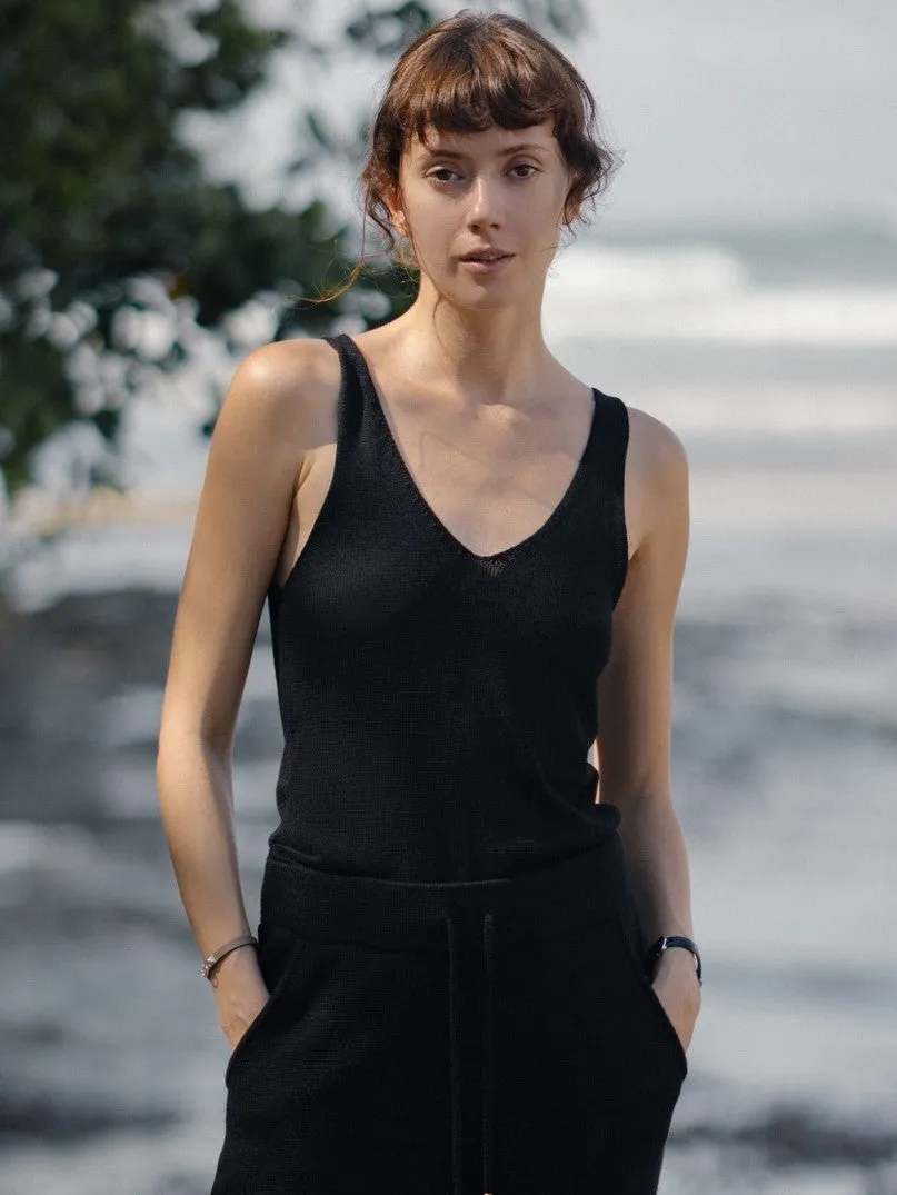 Deep V Tank Knit