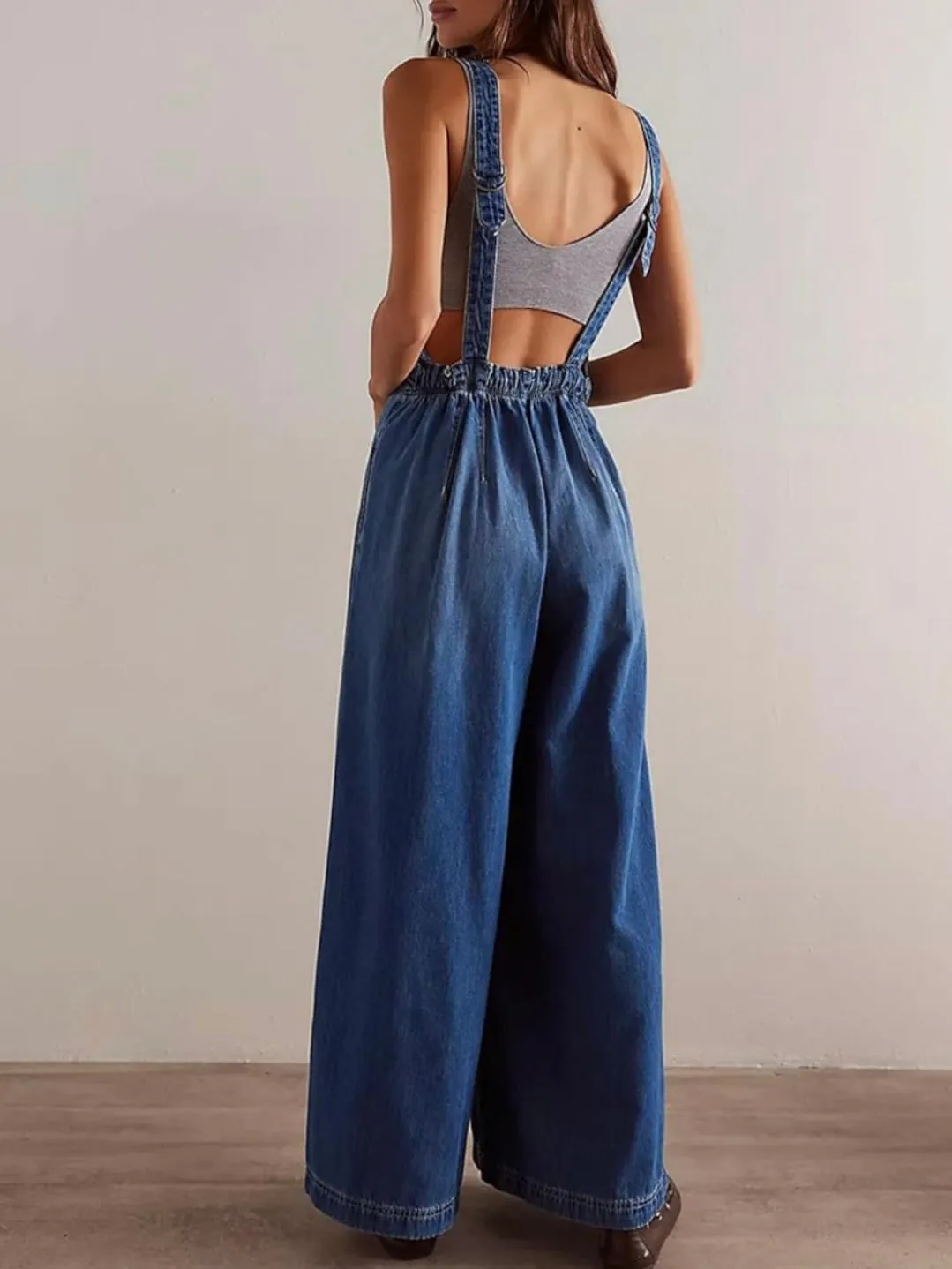 Denim casual jumper overall