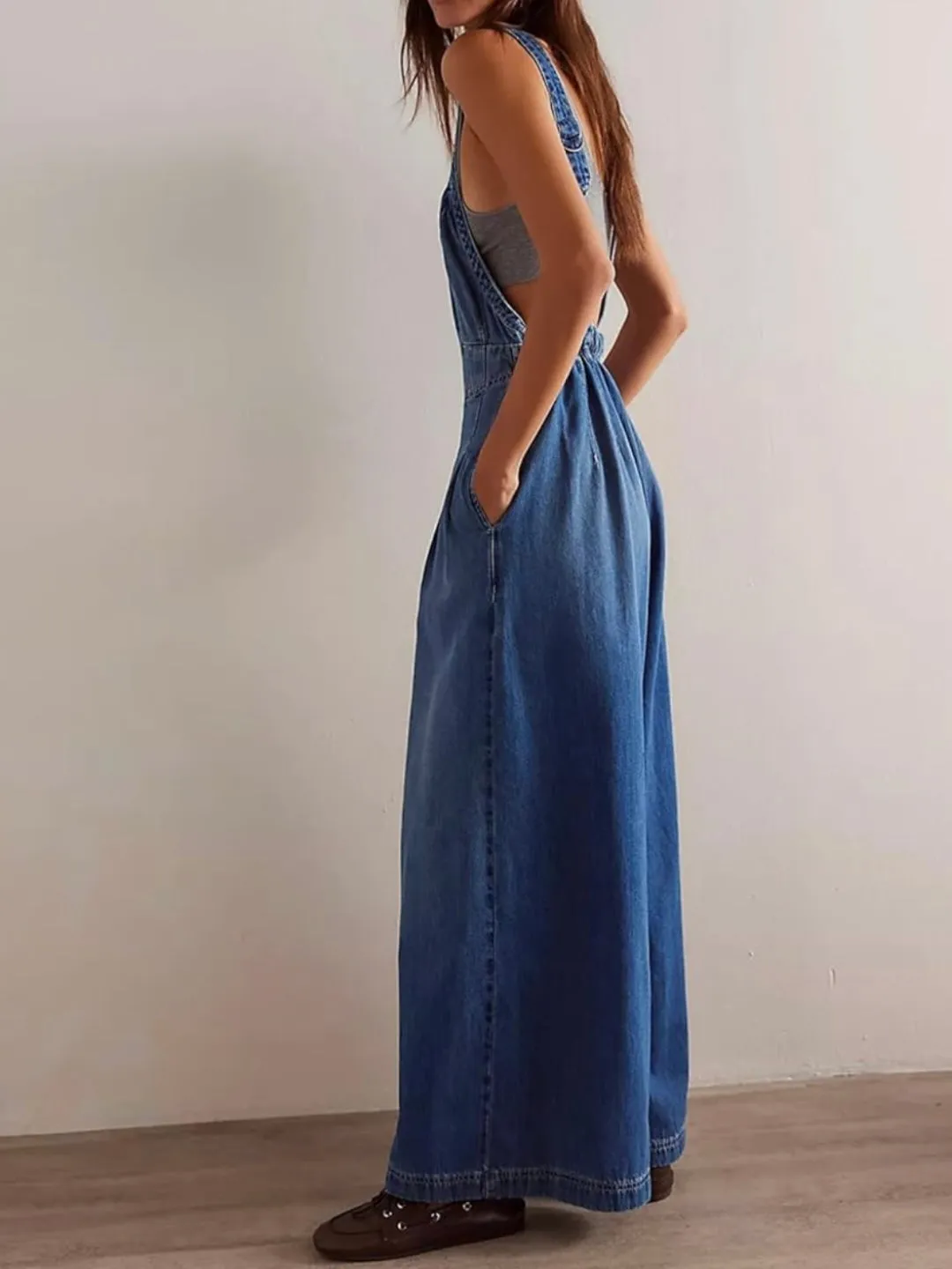 Denim casual jumper overall