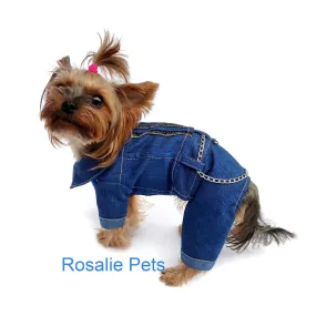Denim dog overall