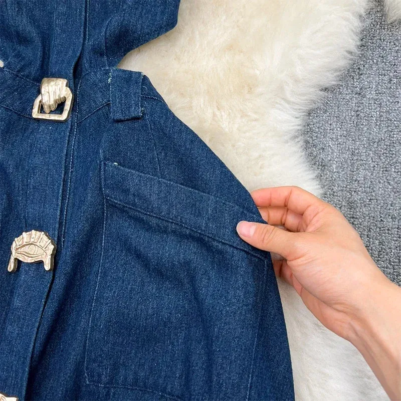 Denim Maxi Dress