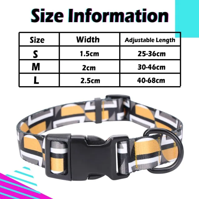 Designer Personalized Dog Collar